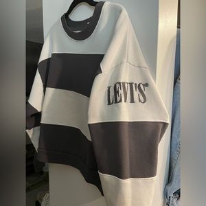 Free People - LEVI Crop striped Crew  neck